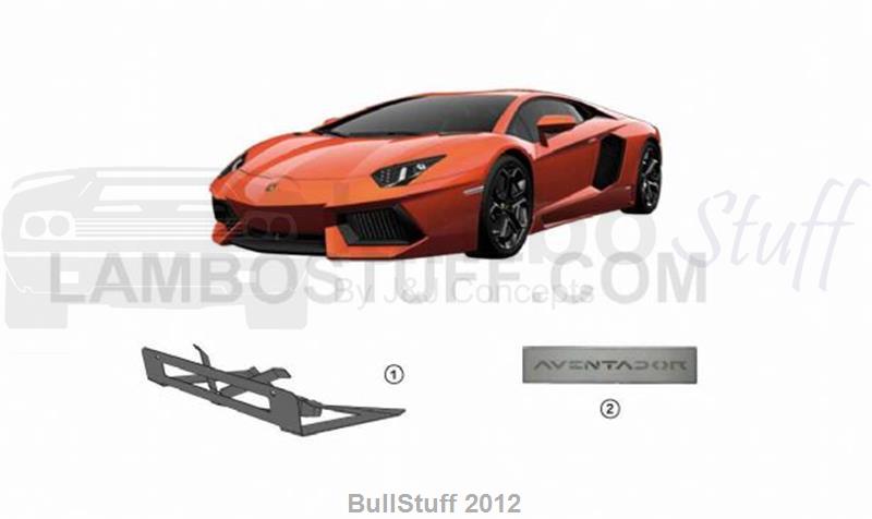 2016 Lamborghini AVENTADOR LP700-4 COUPE JAPAN LICENCE PLATE HOLDER (015.03.00)